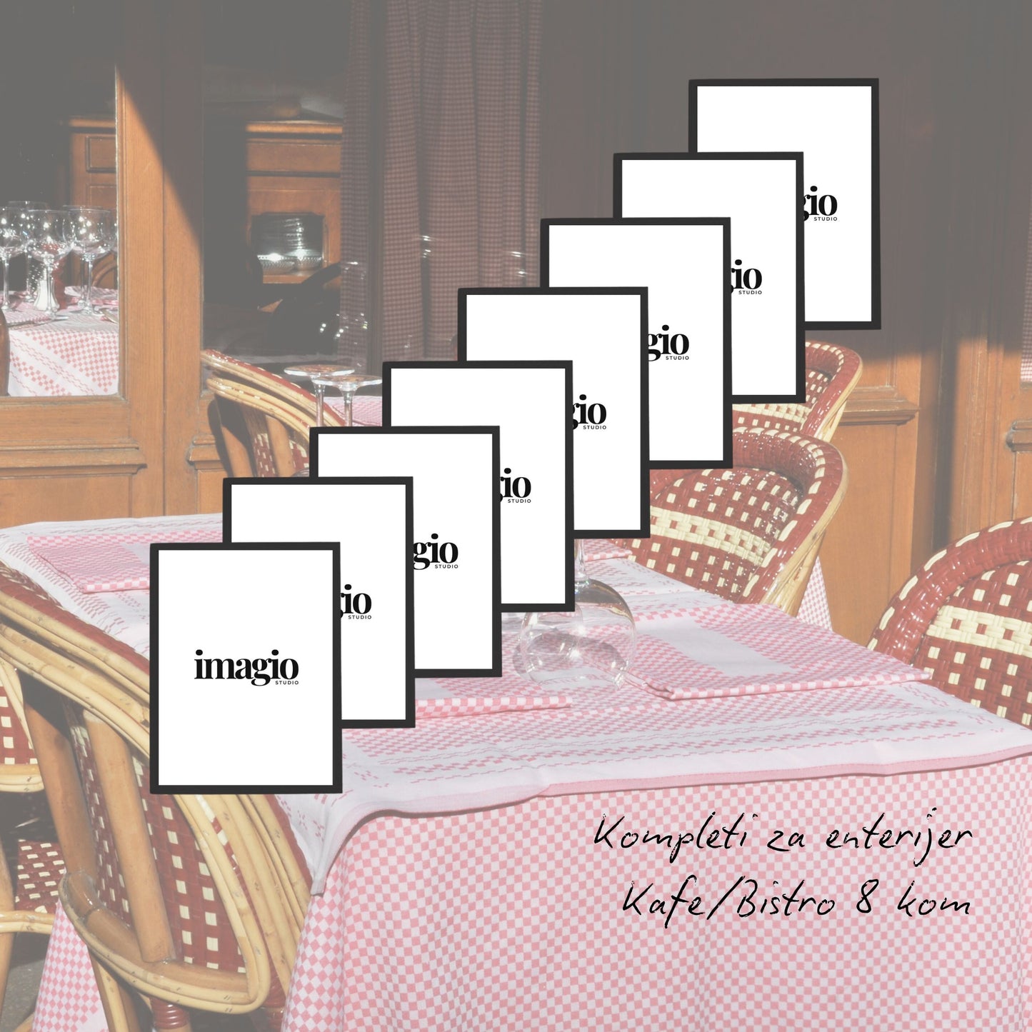 Komplet postera za kafiće, barove, restorane - 8 kom