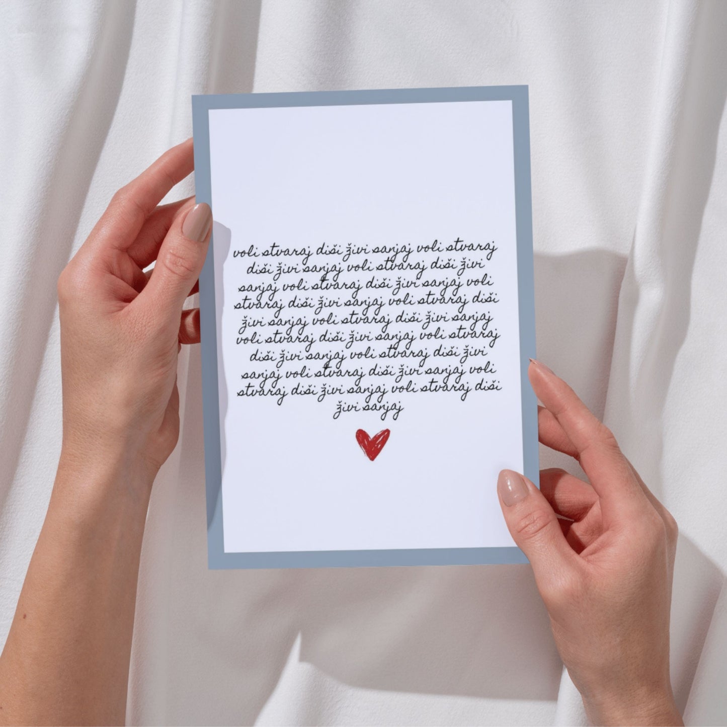 Čestitka - Voli Stvaraj Diši Živi Sanjaj