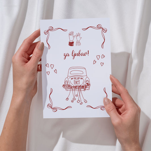 Čestitka - Za ljubav - Just Married