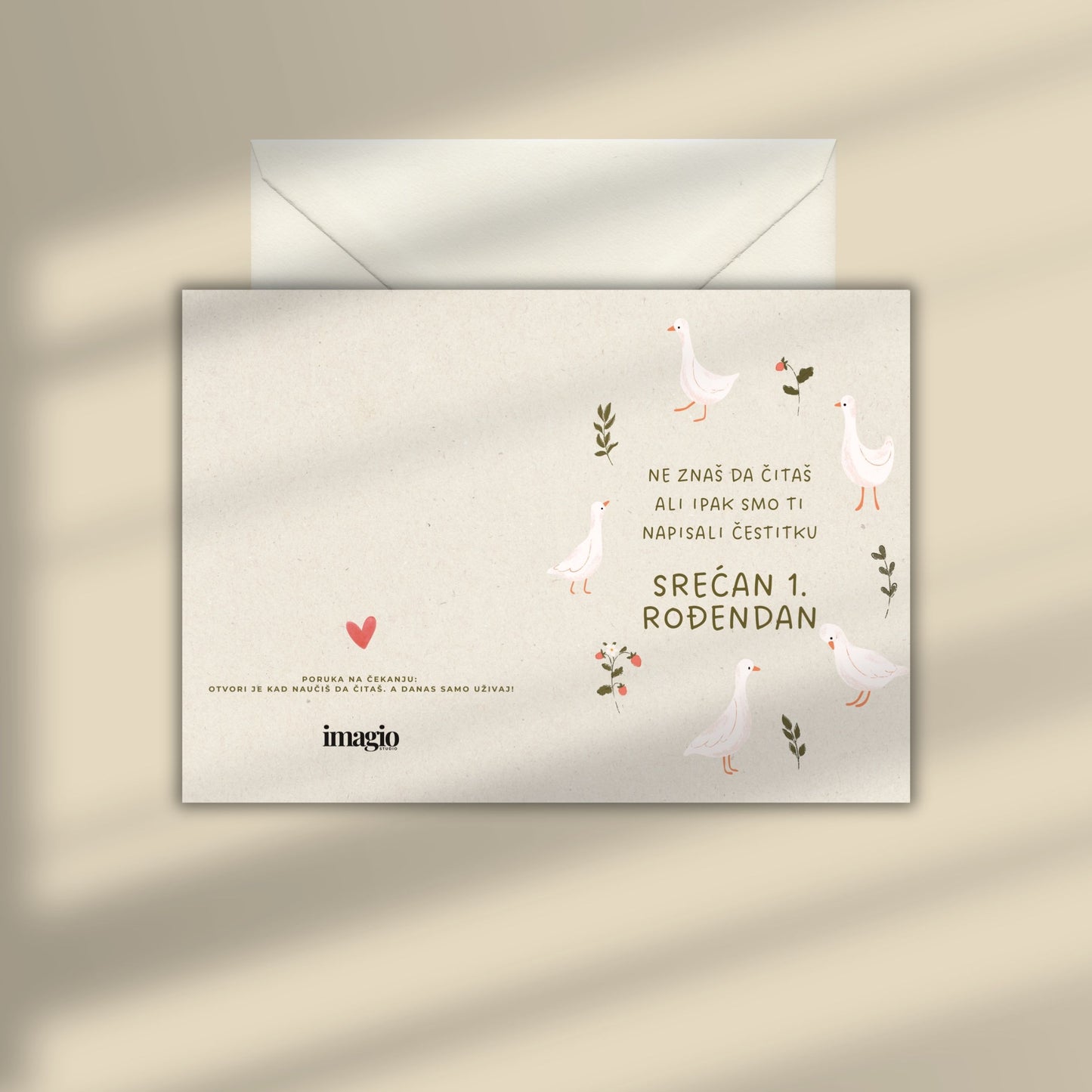 Čestitka - Prvi rođendan