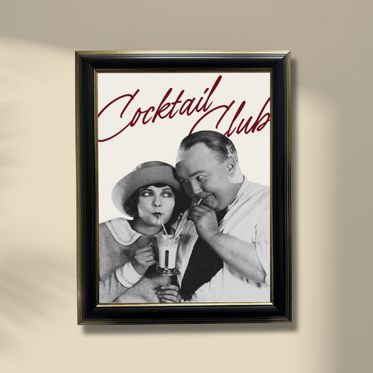 Retro Charm – Cocktail Club, Framed Art 37.5x47.5 cm