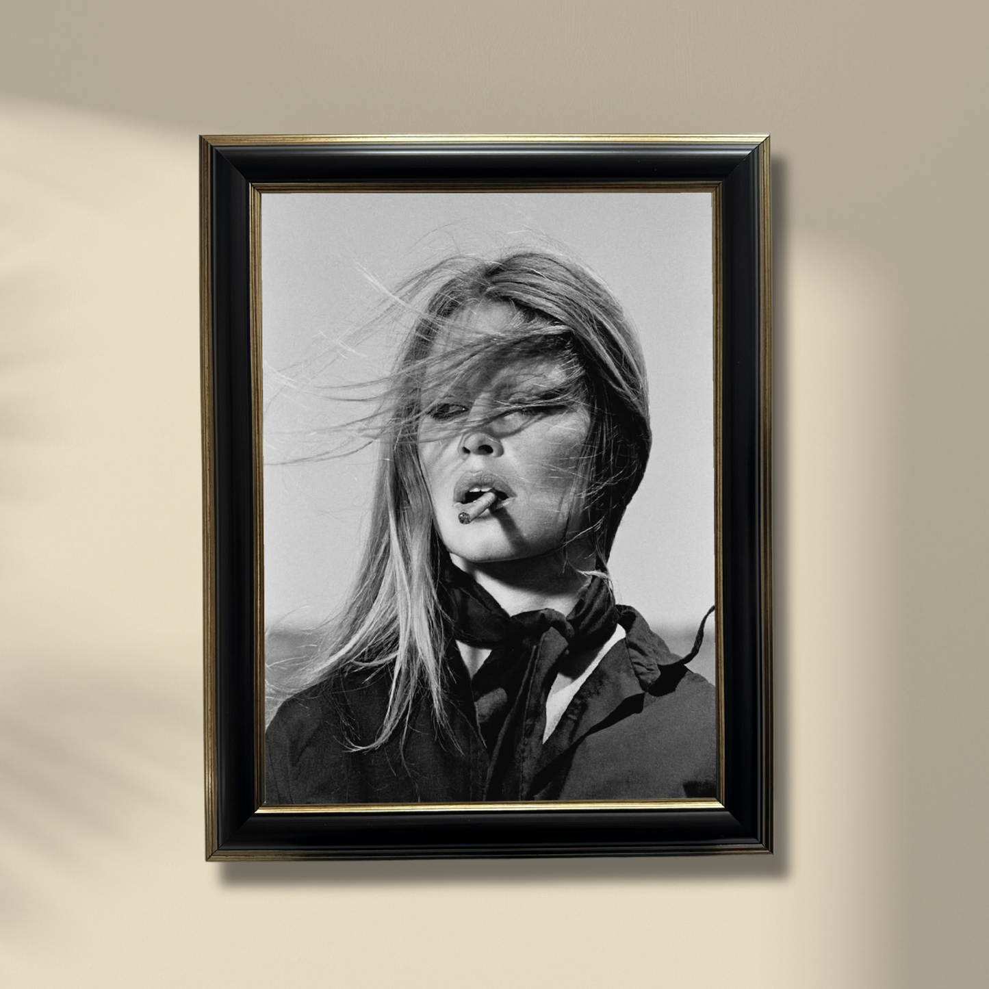 Elegance in Motion - Brigitte Bardot, Framed Art 37.5x47.5 cm