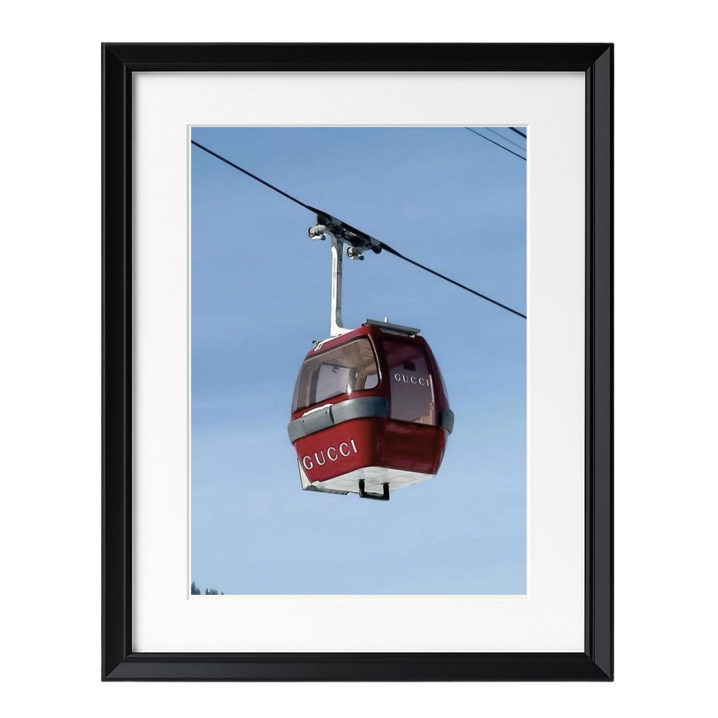 Gucci Ski Gondola - Framed Art - Multiframe