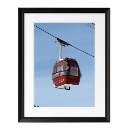Gucci Ski Gondola - Framed Art - Multiframe