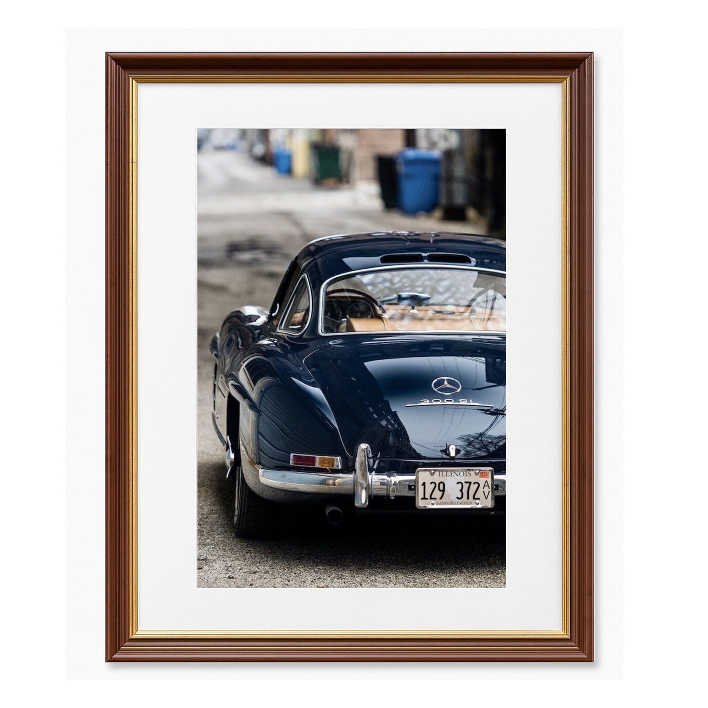 Mercedes-Benz 300 SL Gullwing - Framed Art - Multiframe