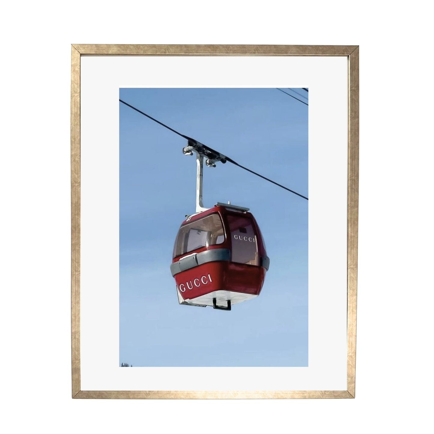Gucci Ski Gondola - Framed Art - Multiframe