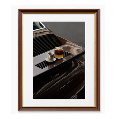 Coffee on Turbo – Porsche 911 Edition -  Framed Art - Multiframe