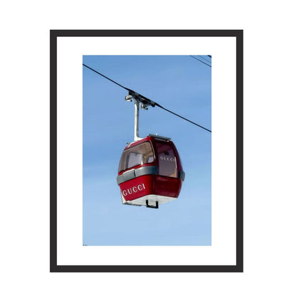 Gucci Ski Gondola - Framed Art - Multiframe
