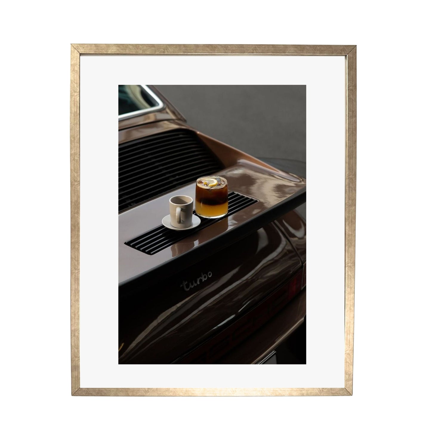 Coffee on Turbo – Porsche 911 Edition -  Framed Art - Multiframe