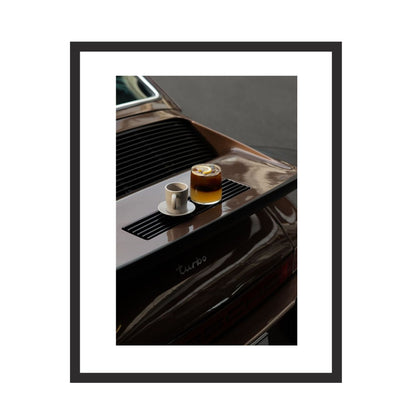 Coffee on Turbo – Porsche 911 Edition -  Framed Art - Multiframe