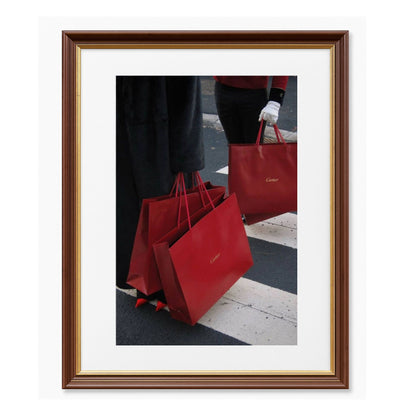 Cartier Shopping Bags - Framed Art - Multiframe