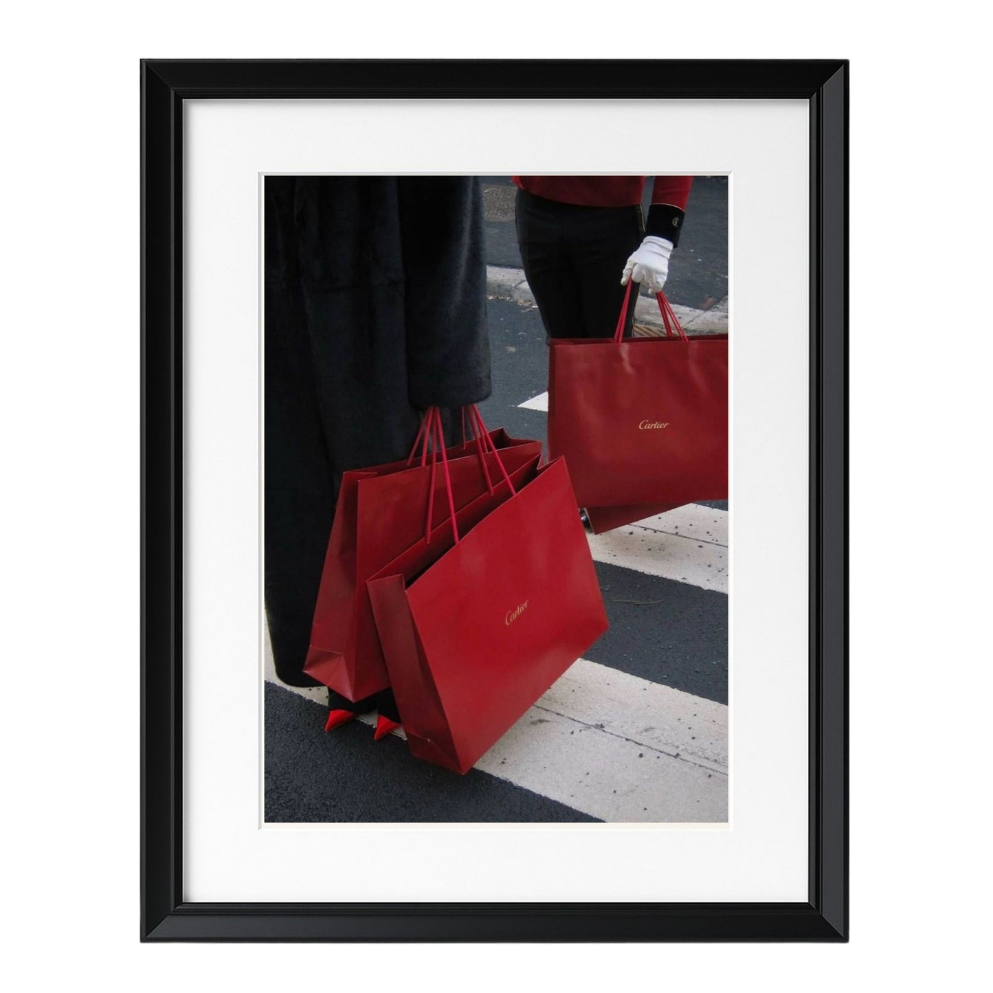 Cartier Shopping Bags - Framed Art - Multiframe
