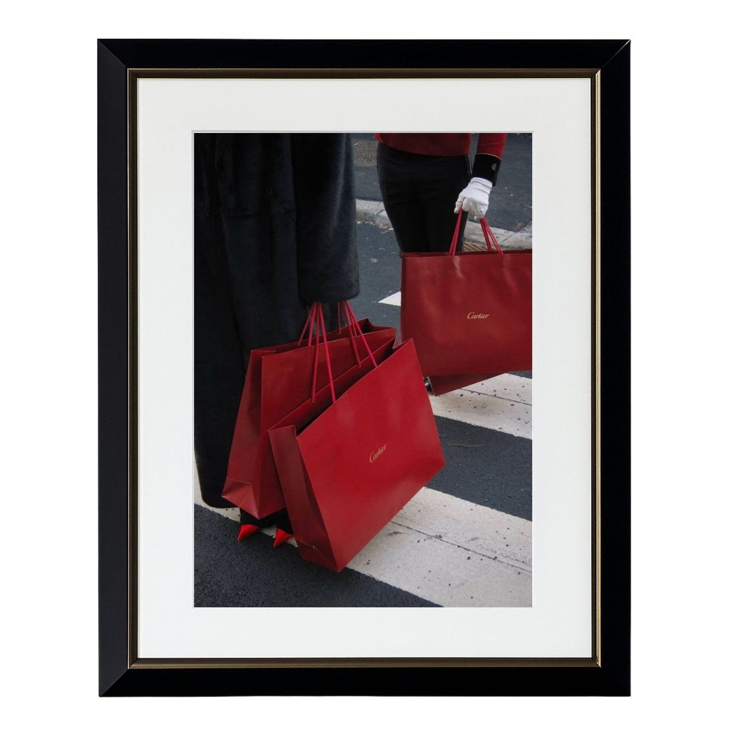 Cartier Shopping Bags - Framed Art - Multiframe