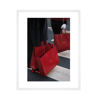 Cartier Shopping Bags - Framed Art - Multiframe