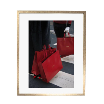 Cartier Shopping Bags - Framed Art - Multiframe
