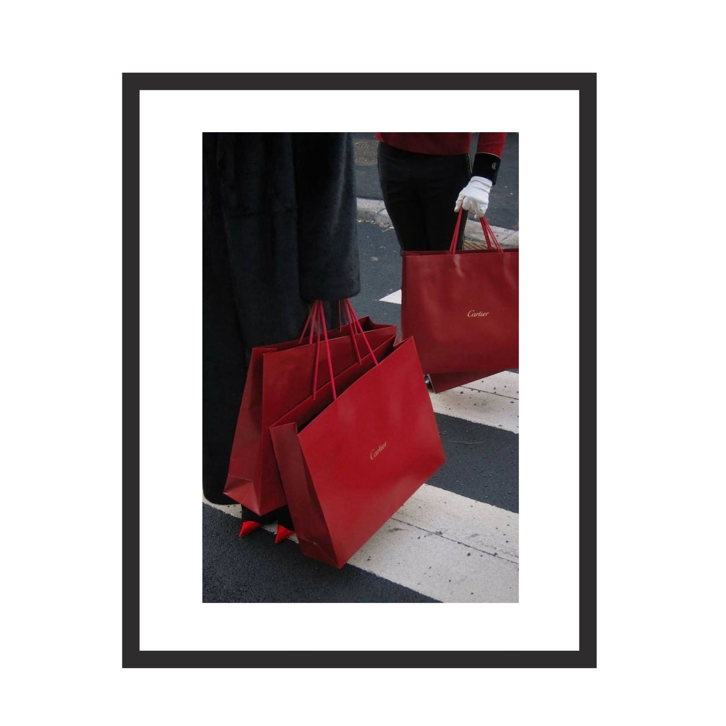 Cartier Shopping Bags - Framed Art - Multiframe