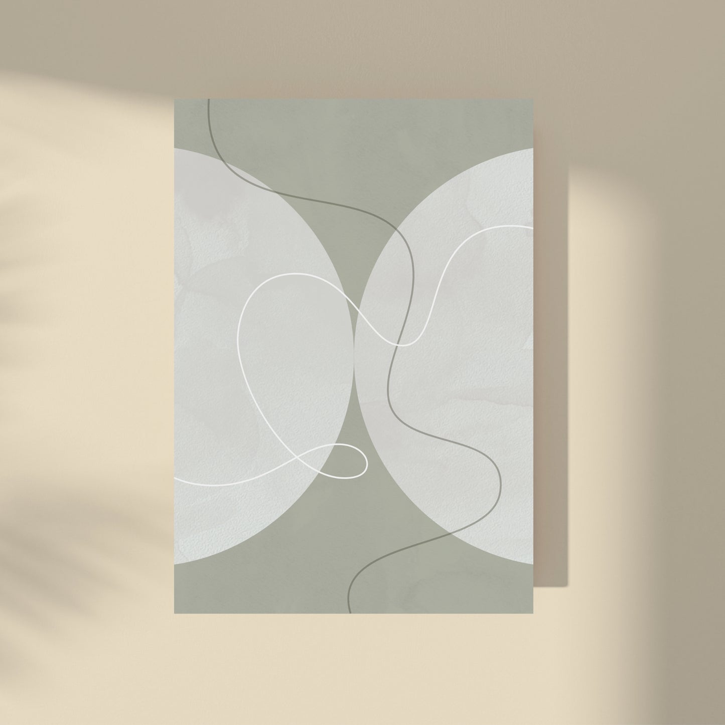 Abstract Color Palette Trio Set - Olive 30x40/50x70cm