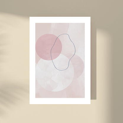 Abstract Color Palette Trio Set- Blush 30x40/50x70cm