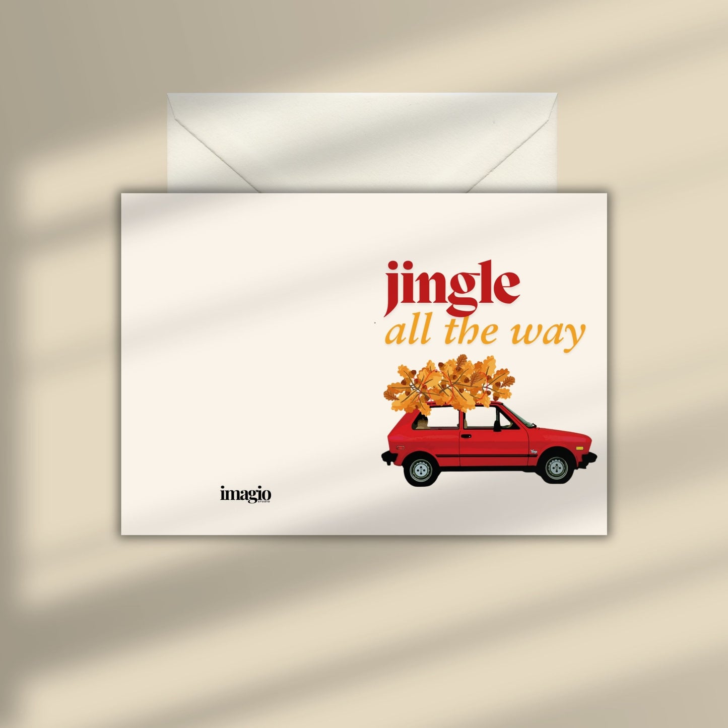 XMAS 26 Greeting Card - Yugo Jingle All The Way