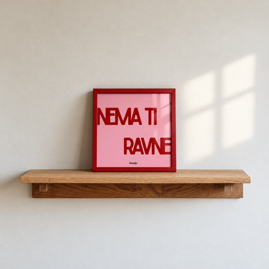 Miniature - Nema ti ravne - Red Frame