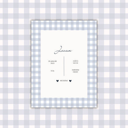 CUSTOMIZE IT! Gingham Pattern No.1 Poster