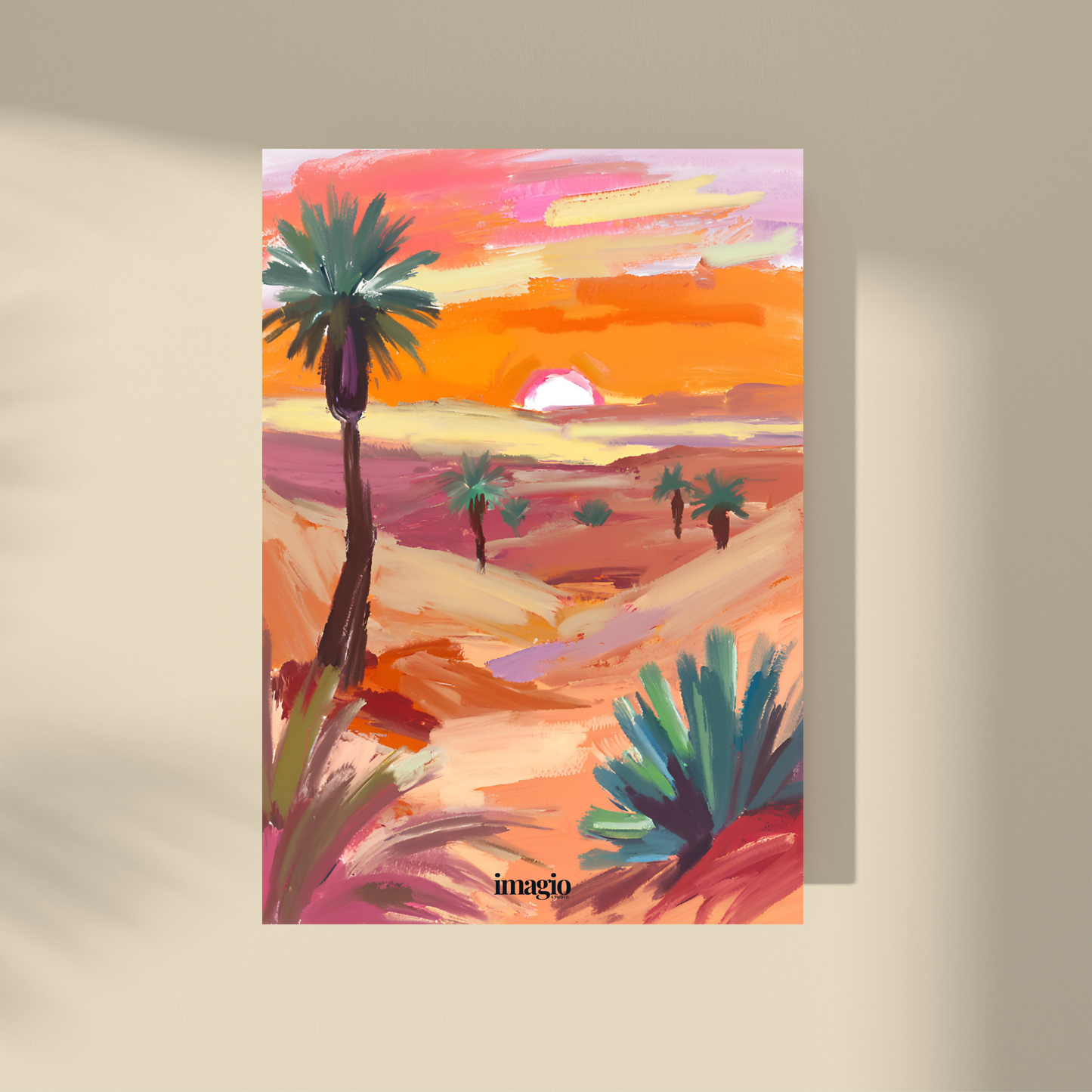 Desert Oasis Sunset