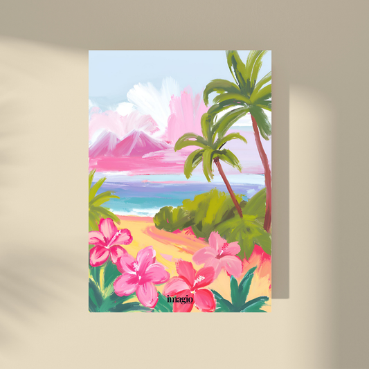 Hawaiian Beach & Flowers #1