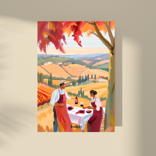 Winery in Autumn - Wine Tasting #6, Oil