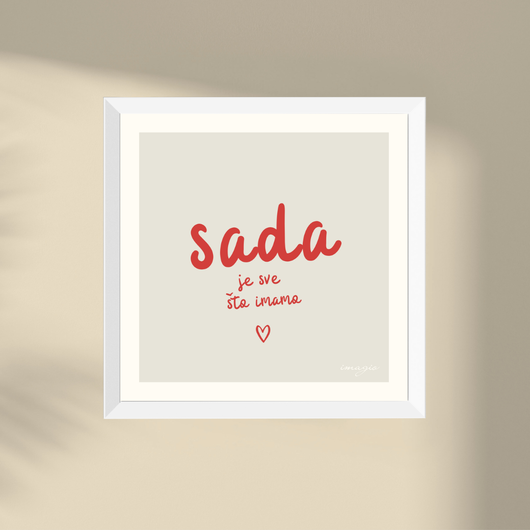 Miniature - SADA je sve što imamo - Red/White Frame