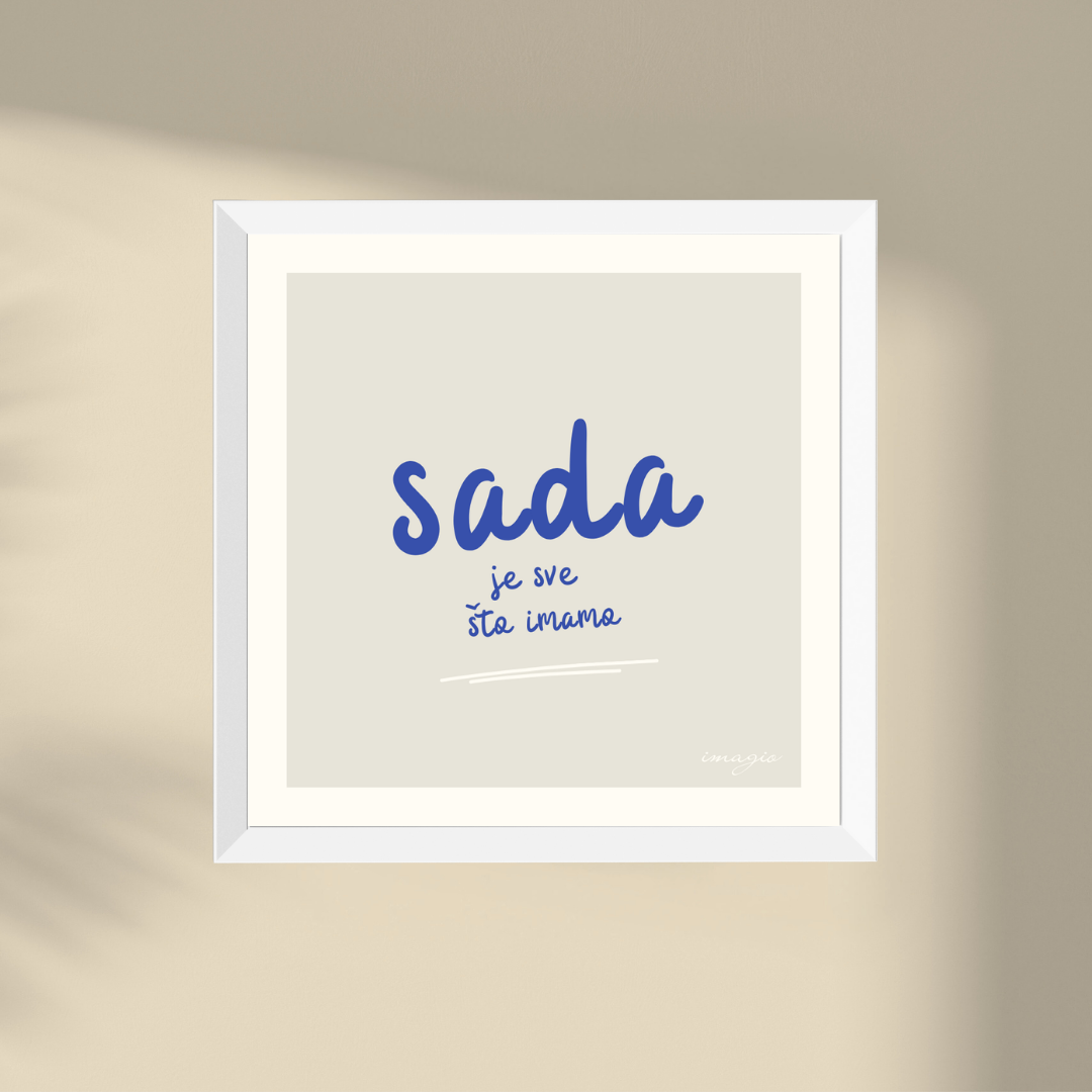 Miniature - SADA je sve što imamo - Navy/White Frame
