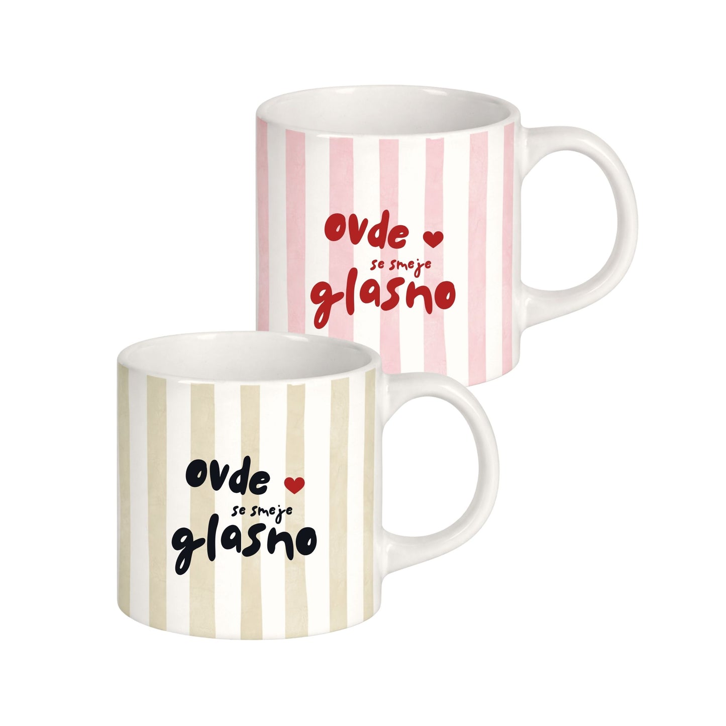 Mug - Duo set "Ovde se smeje glasno" - 2 x 200ml
