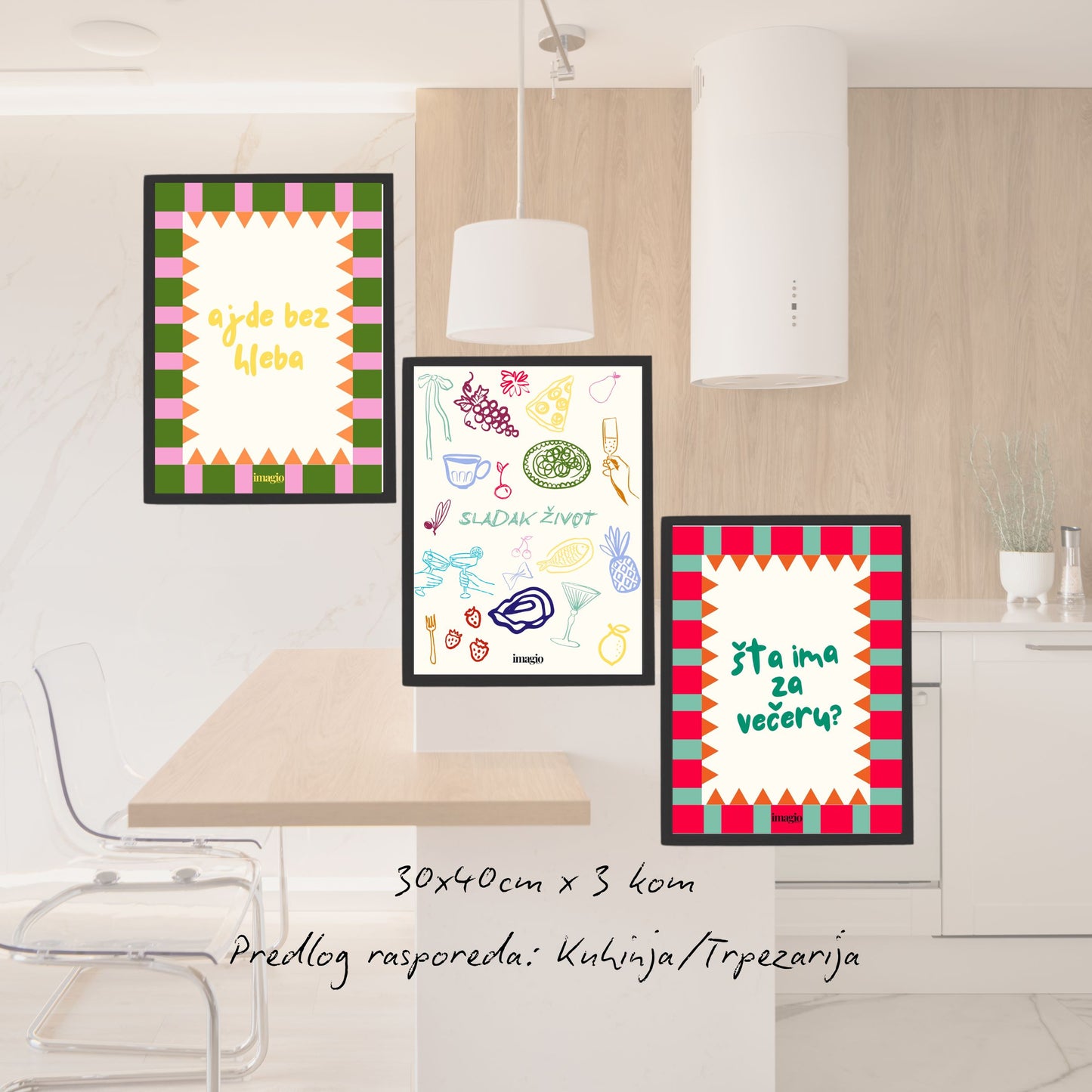 Komplet postera za enterijer No.3 - 2.0 Stan - 9 kom