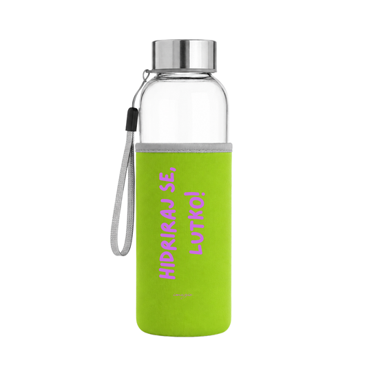 Glass Bottle - Green - Hidriraj se, lutko!