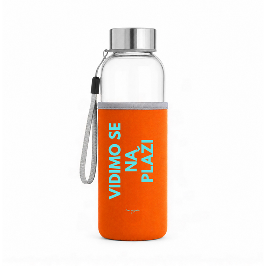Glass Bottle - Orange - Vidimo se na plaži