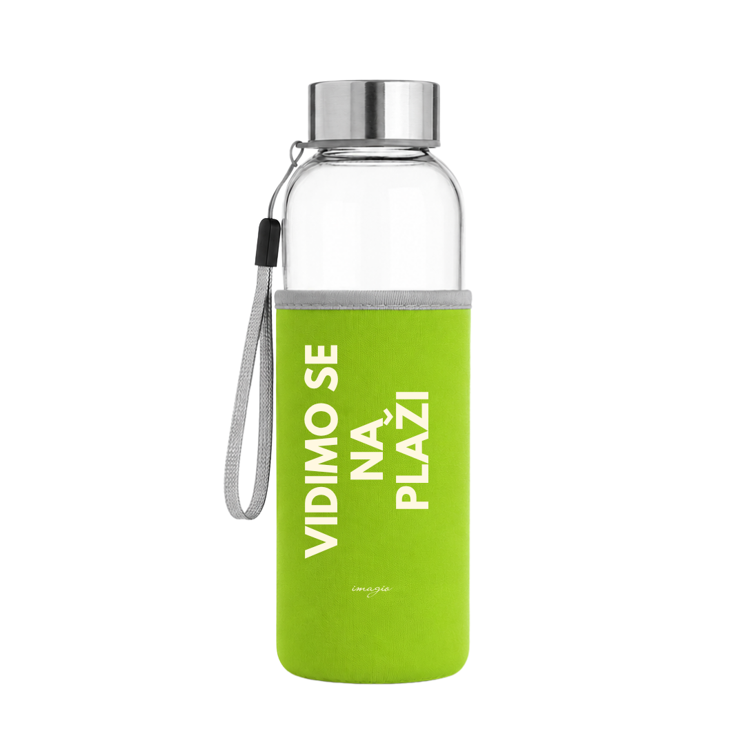 Glass Bottle - Green - Vidimo se na plaži