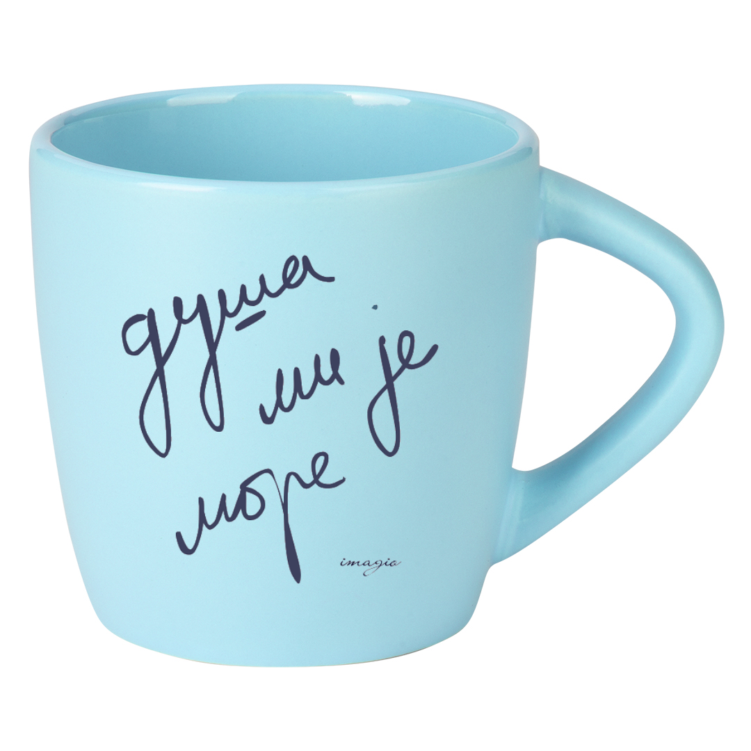 Mug - Duša mi je more - Light Blue 220ml