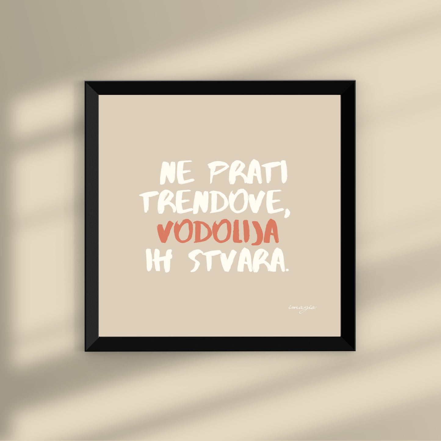 Zodiac Miniature - Aquarius Beige/Pink