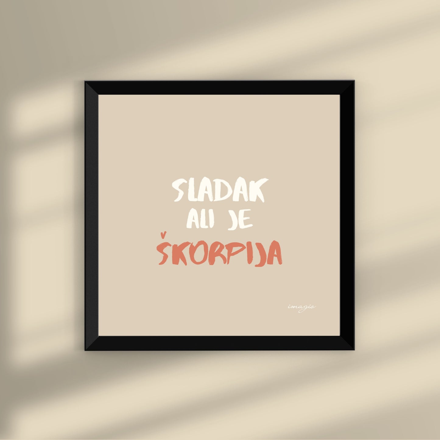 Zodiac Miniature - Scorpio Beige/Pink