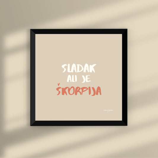 Zodiac Miniature - Scorpio Beige/Pink