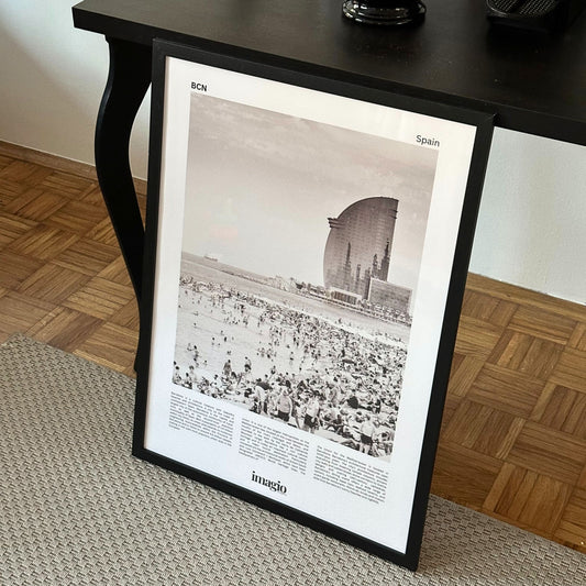 Barceloneta W hotel B&W - Studio Framed Art 50x70 cm